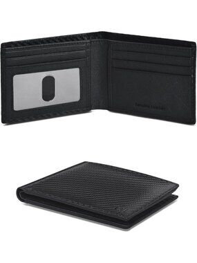 Slim RFID Bifold Leather Wallet for Men - Compact Card Holder, Perfect Gift